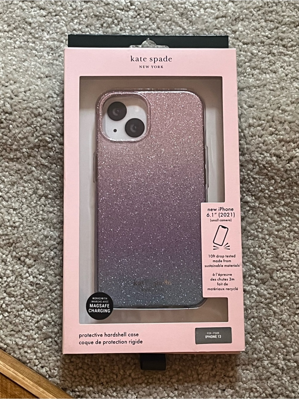 Kate Spade iPhone 13 Case Glitter Gradient